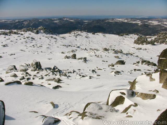 Looking from Pyramid back towards the top of Sig Hill