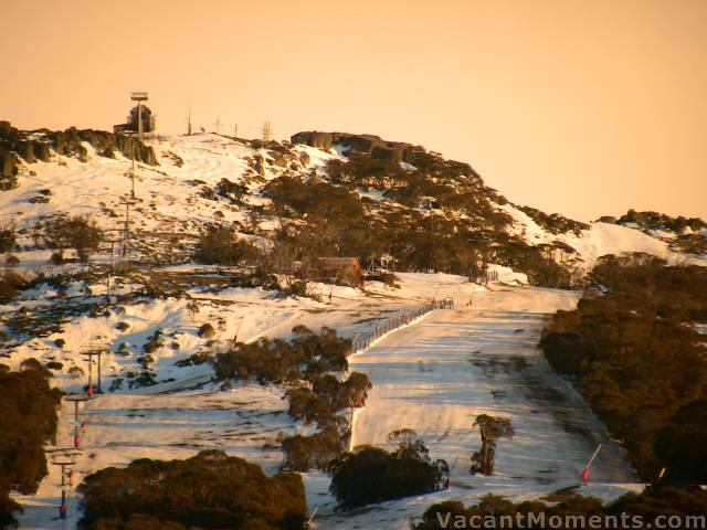 Close up of Upper Supertrail and World Cup