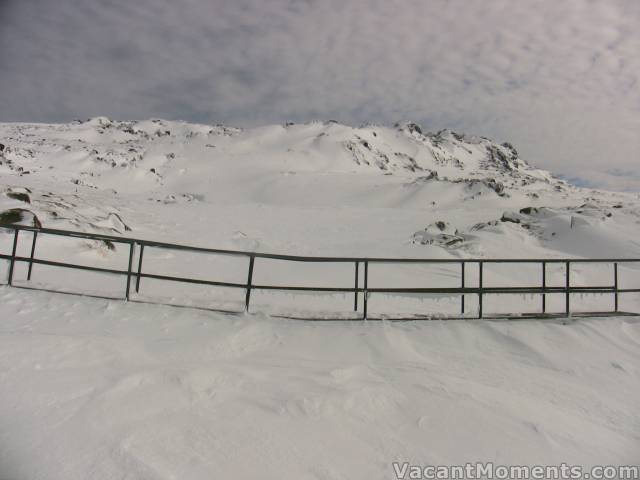 Full of snow that is<BR>Photo of the Hill taken from below the bridge in the middle of the creek