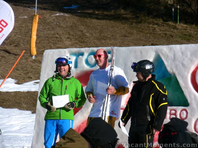 Veteran Men Ski: 1st Duncan Burns, 2nd James Kilmartin & 3rd David Harper<BR>and special congrats to David Ting in his best ever position just one off the podium at 4th