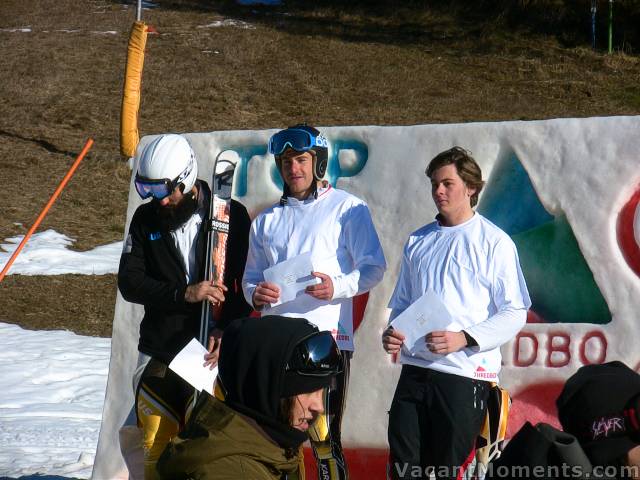 Open Mens Ski: 1st Scott Kneller, 2nd Anton S Grimus & 3rd Tom Lewis