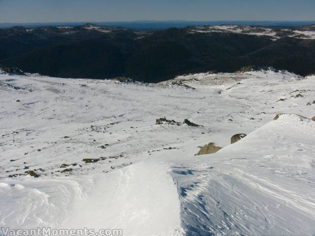 View east from top of the North Face on Sunday