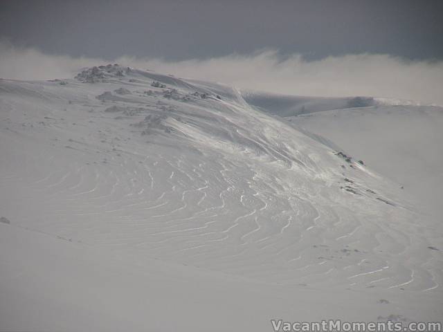 The slopes were well glazed - hard and fast