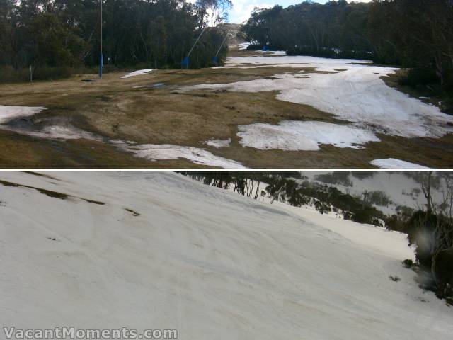 If the site of growing grass (bottom of Supertrail) isn't enough<BR>the red dust has been blown in as well