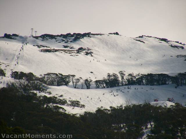 Big Air events below Q5 on Central Spur<BR>Top of jump in bottom right of shot