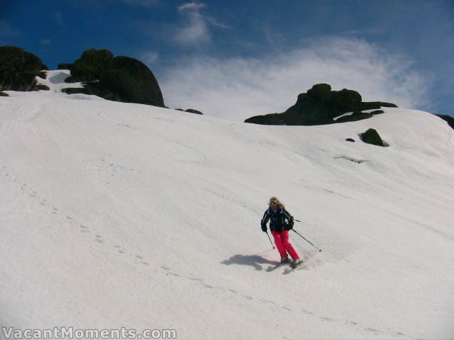 Marion descending Pyramid