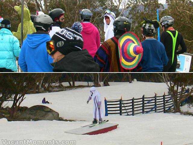 Pond skimmers in their fancy dress, which was the entry price