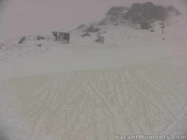 Today - Friday: Frozen base exposed near Karels T-bar