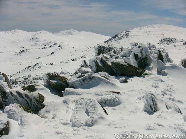 Looking from target to Townsend and the back of Kosi (right)