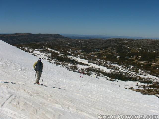 Looking back toward Perisher Centre from top of Eyre