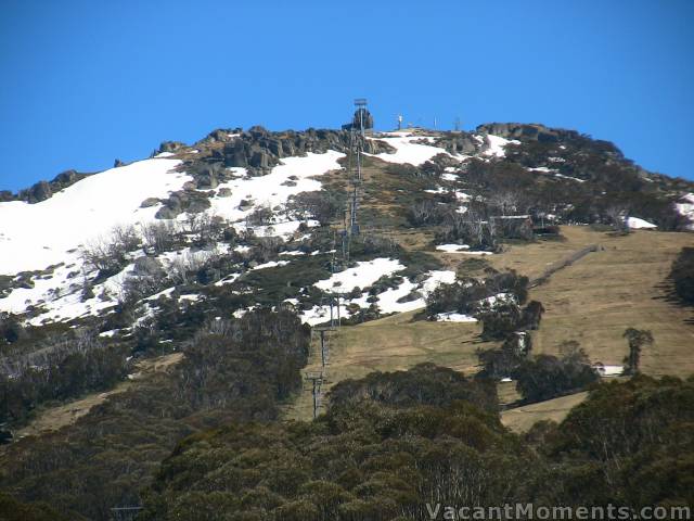 Yes there's still snow at the top of the Kosi chair