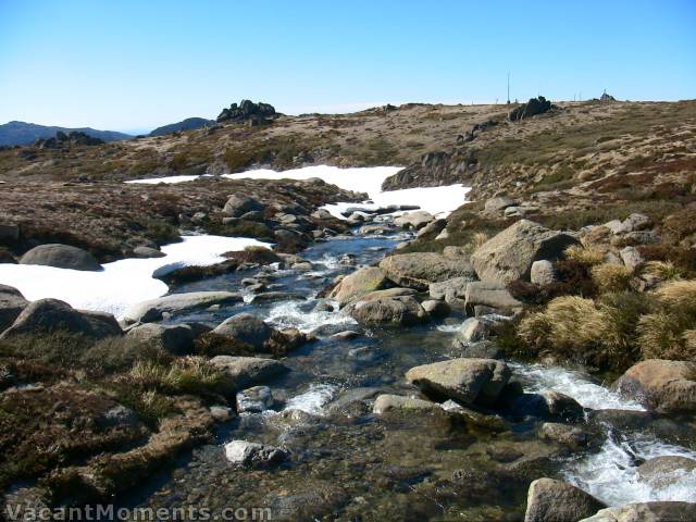 Looking down stream from the bridge