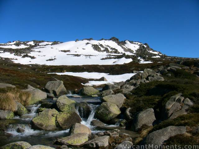 Looking to the 'hill' from the bridge<BR>What a spectacular day but cold in that wind