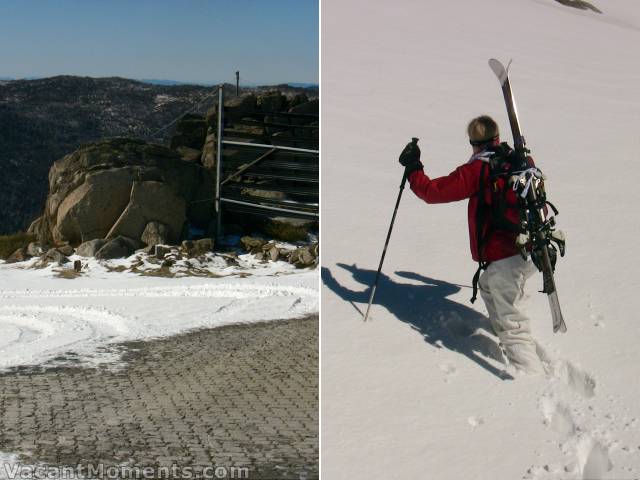 How deep was the new snow?<BR>Top of Kosi chair and then behind Sig Hill