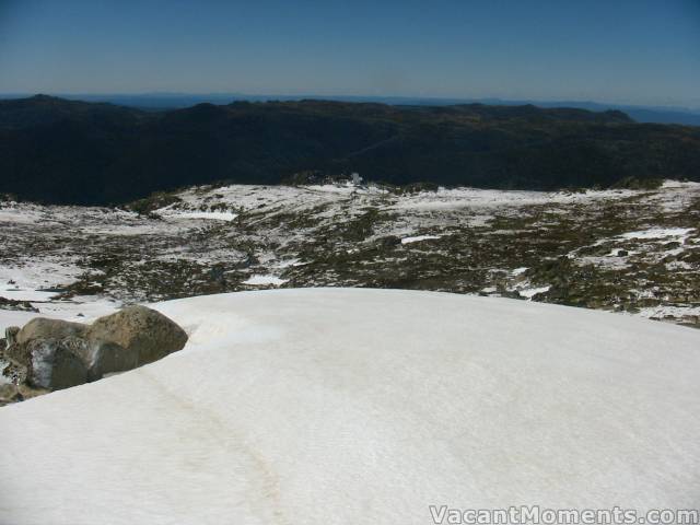 The view from the top of the Main Face back to Eagles Nest