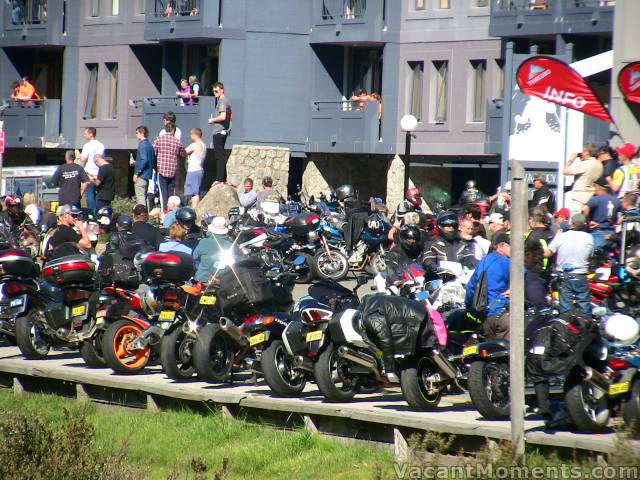 With masses of bikes lining the roads through Thredbo