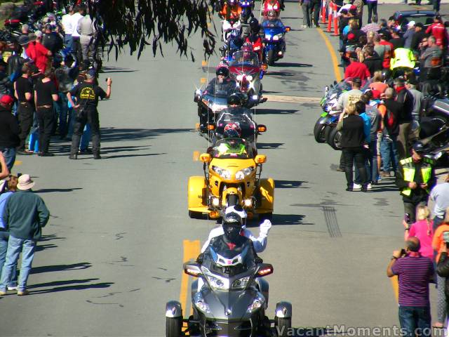 Gold Wings and side cars were in big demand