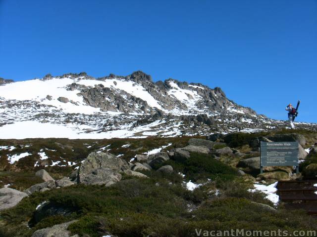 What a spectacular start to the day<BR>even after climbing up from Snowgums chair