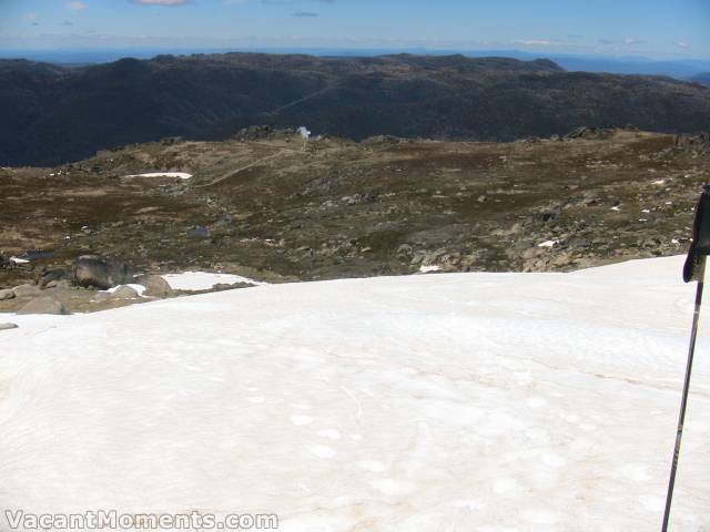 Looking back over the Main Face to Eagles Nest