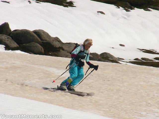 Last Sunday on Summer Drift Marion preferred the old snow