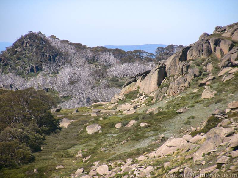 Saturday Peak on the left and Balls-to-the-wall on the right