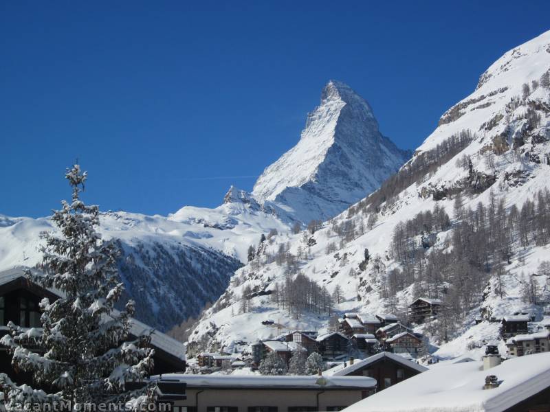 View of the Matterhorn from Marion's apartment in Zermatt