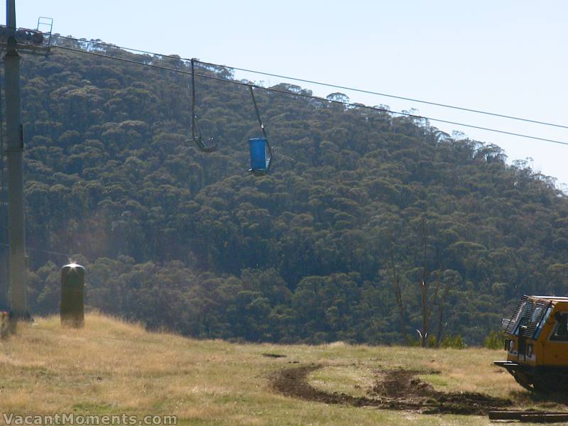 Meanwhile back in Thredders a group of has-bins got to ride Snowgums chair