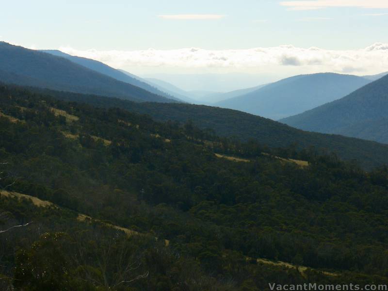 View towards Lake Jindabyne on Saturday morning