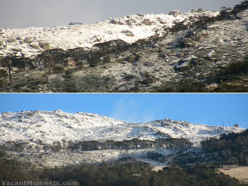 The Basin and Central Spur after two snowfalls