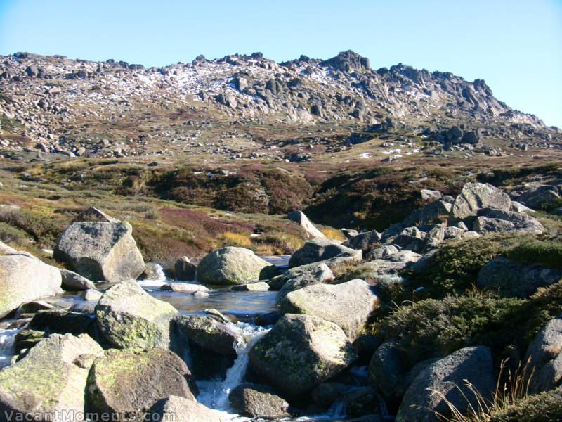 Finally, that view from the bridge and the beautiful autumnal colours of the high alpine vegetation