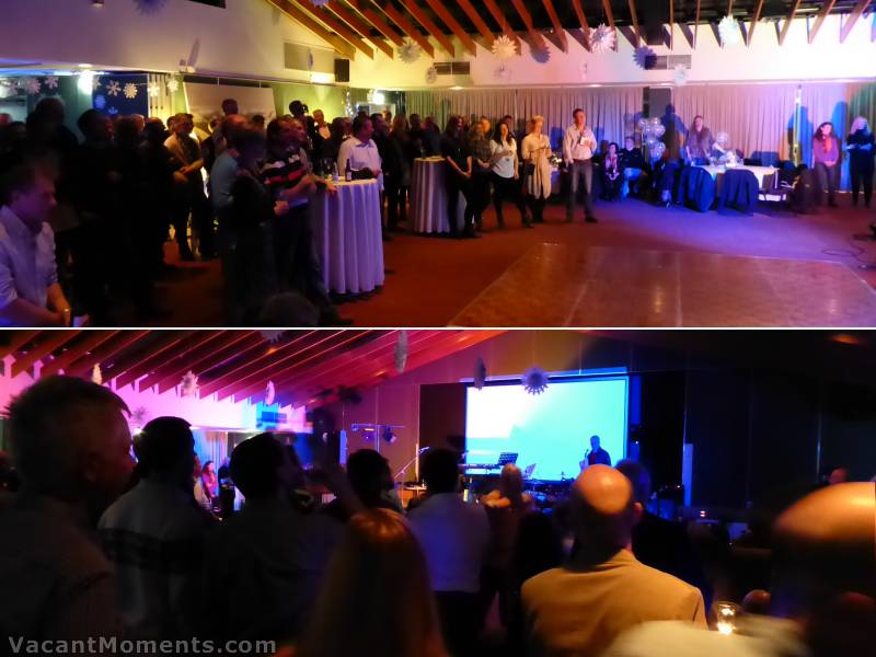 Some of the large crowd in the Kosciuszko Room celebrating Barry's achievement