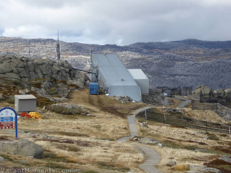 A large container was delivered yesterday and parked outside the Ski Patrol entrance behind Eagles Nest