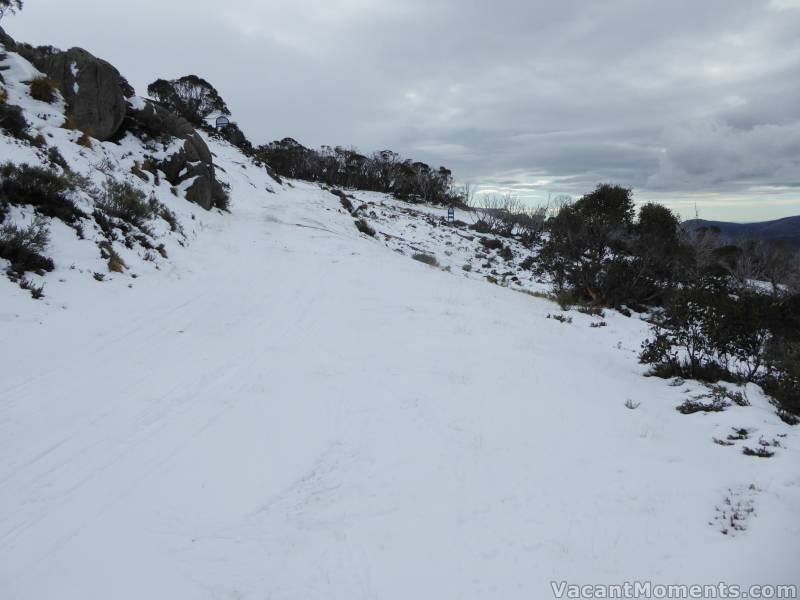 Looking back towards Merritts from the Traverse to Gunbarrel top station