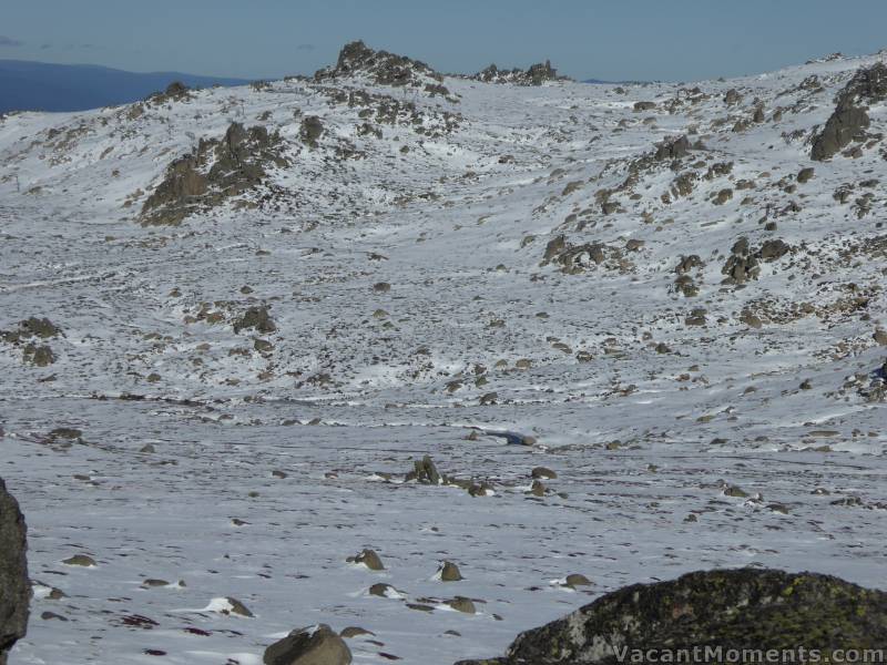 Looking south from top of Summer Drift to top of Karels T-bar