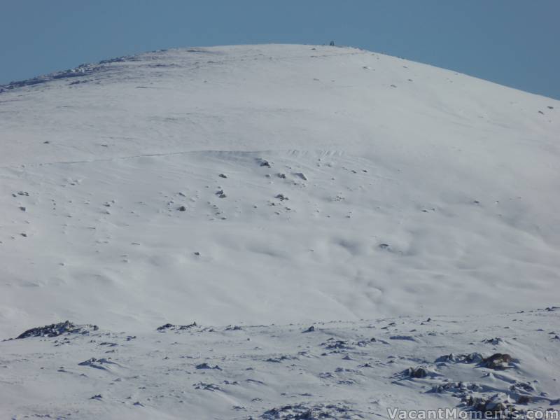 There appears to be a good cover already on top of Australia's highest peak