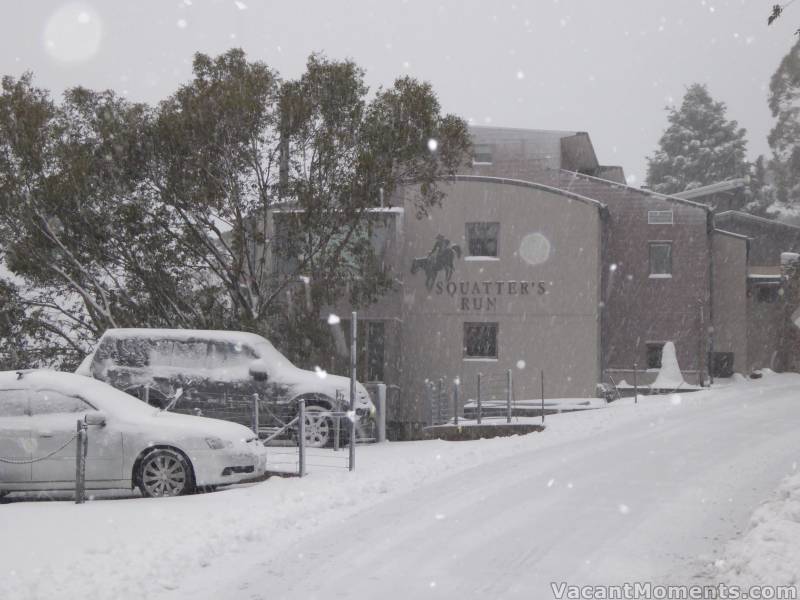 The roads are covered