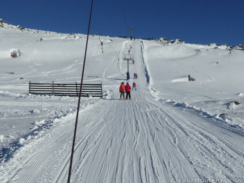 Karels T-bar opened today and provided me with several untracked runs