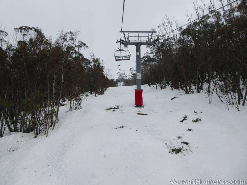 Today (Thursday) on first chair - many lifts were on wind hold