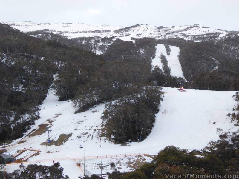 Lower slopes on Thursday - looking sad after Wednesday's rain :-(