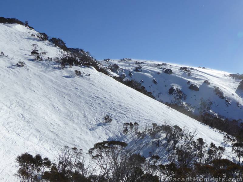 View across Powder Bowl towards Stanleys on Wednesday