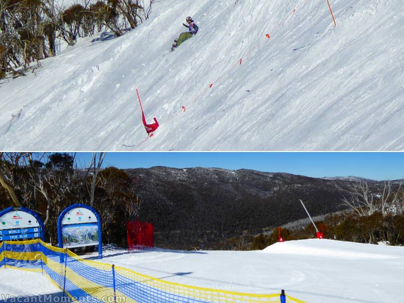 For those who completed the course, the finish was groomed with one last jump