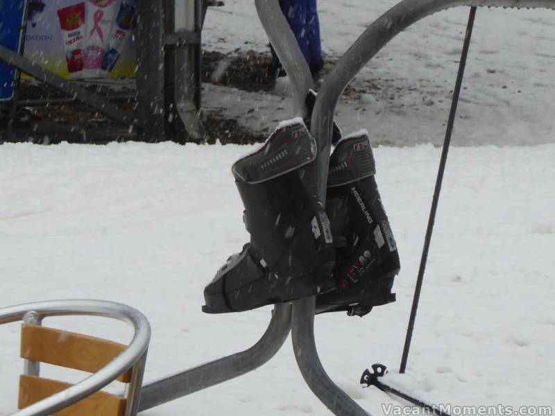 It was wet snow on Sunday and someone was certainly going to have cold feet