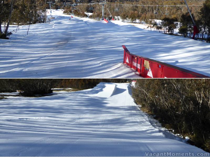 Sunday: Upper and Lower Terrain Parks under Kosi Chair