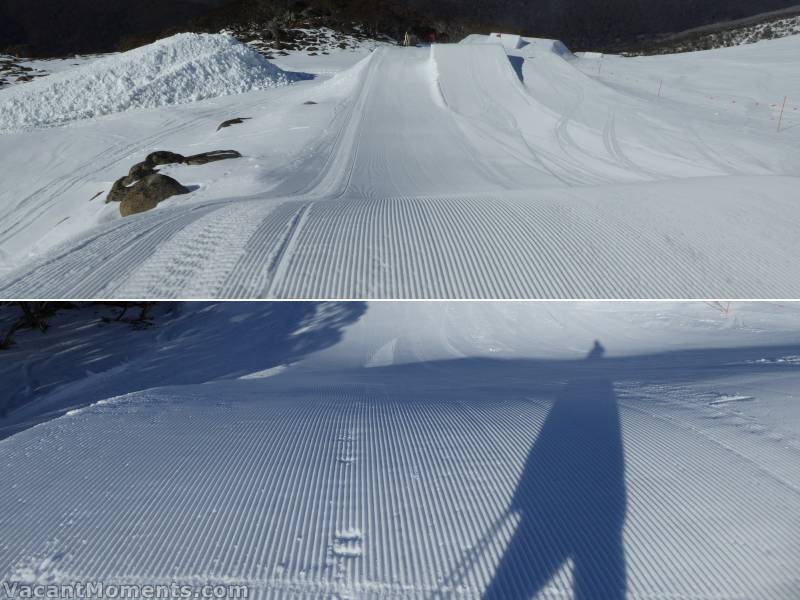 On the upper Antons park - beautiful corduroy