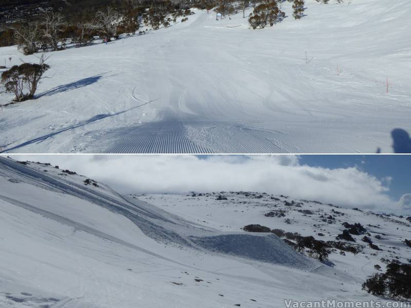 Looking down the big jump on Q5 towards Sponars<BR>And the really big One Hit Wonder - still under construction above Cruiser