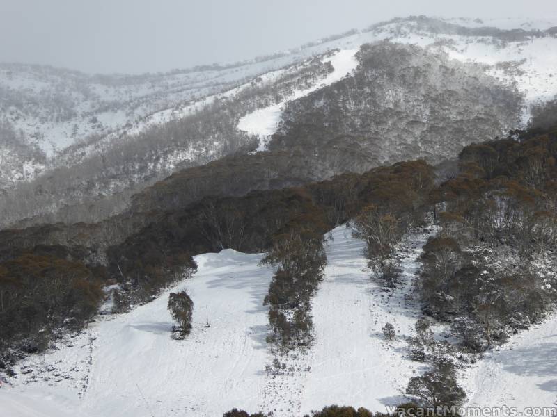 Funnel Web and the lower slopes at Kosi base