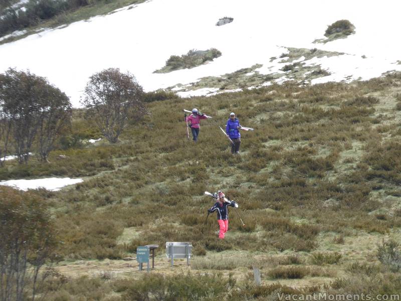 OK, so there was a little bush bashing but drinks and nibbles followed