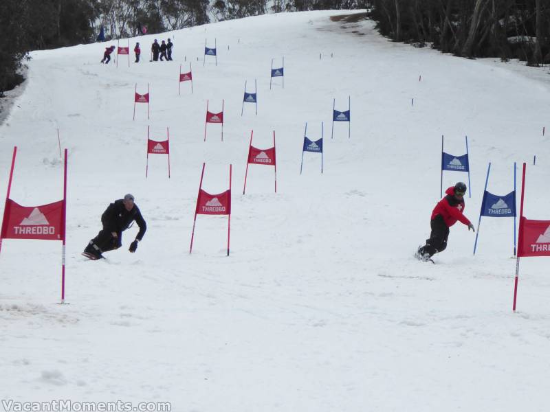 Chippy took out the men's boarder race (there were only the two of them)