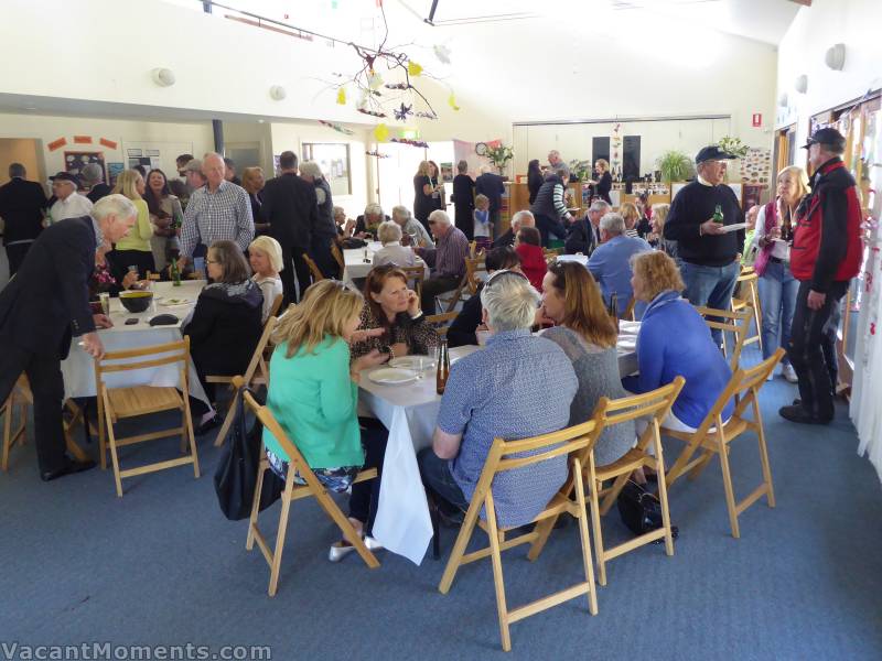 The celebration of Sasha's life held in the Community Centre