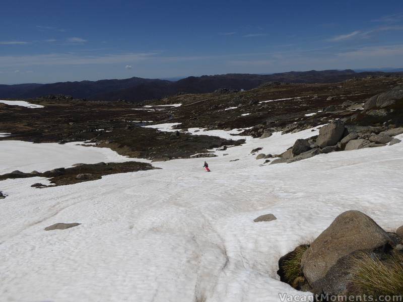 Because the snow pack was quite uneven and bouncy